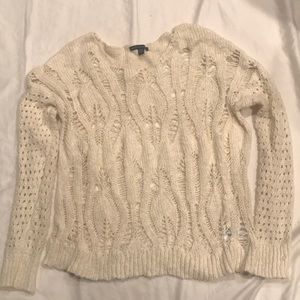 American eagle Cream Sweater